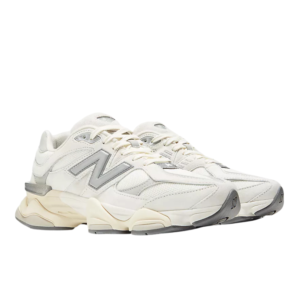 New Balance 9060 Shoe - Sea Salt with Concrete and Silver Metallic