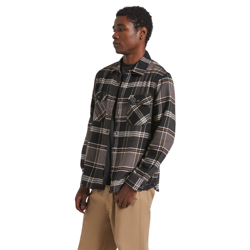 Bowery Flannel - Black/Charcoal/Pinecone