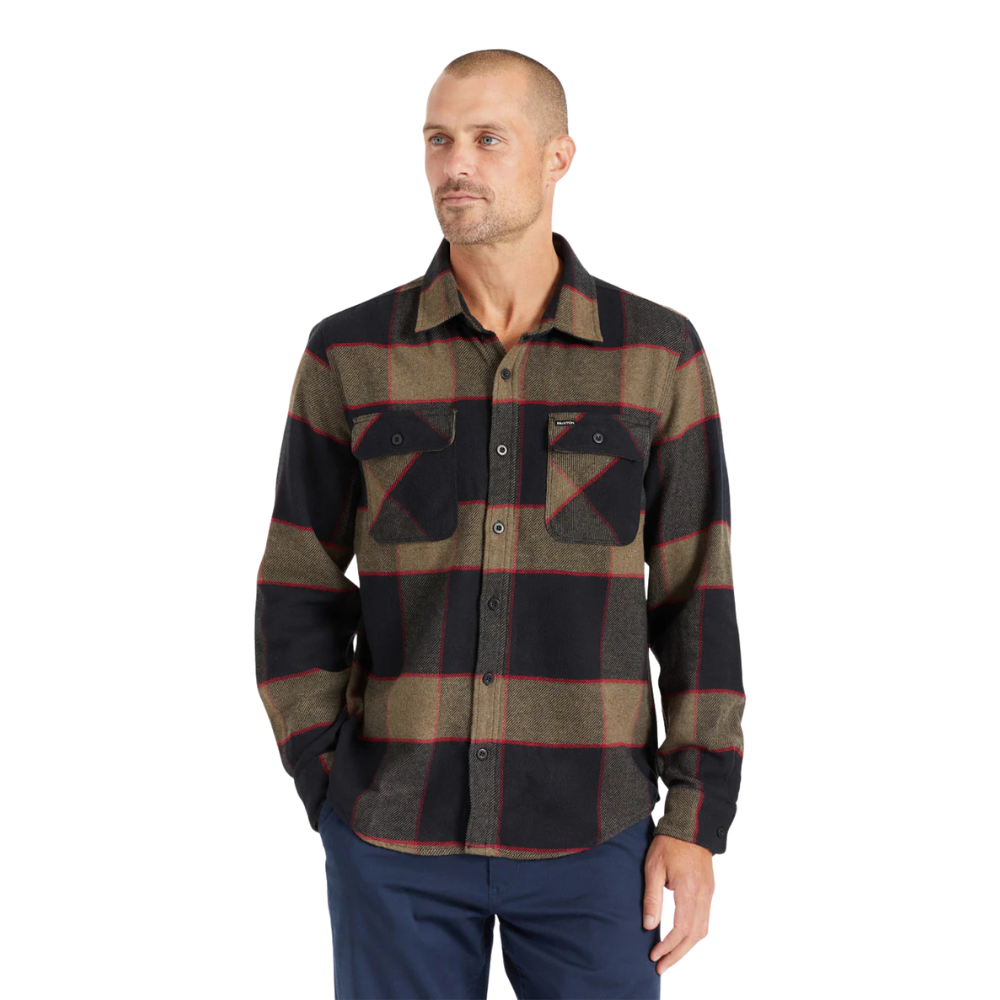 Bowery Flannel - Heather Grey/Charcoal