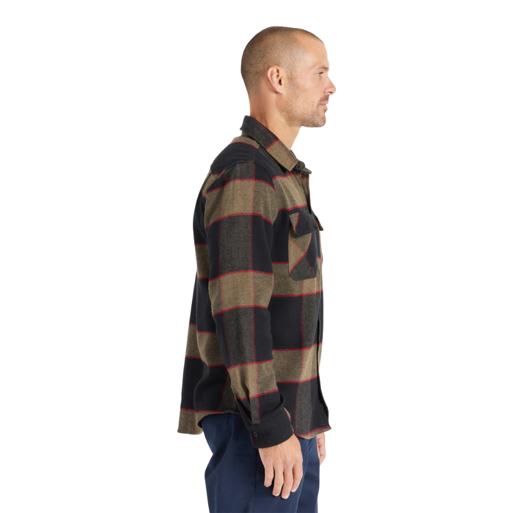 Bowery Flannel - Heather Grey/Charcoal