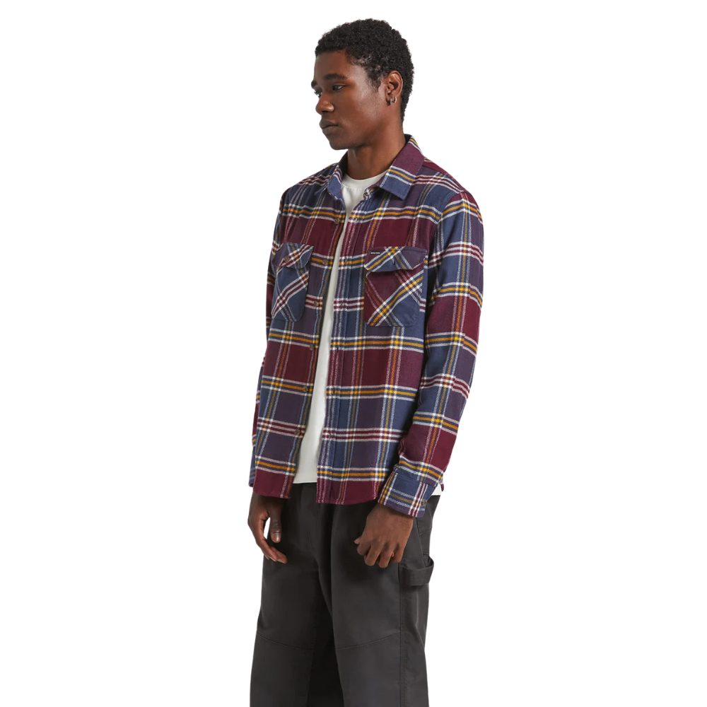 Bowery Flannel - Mood Indigo/Port/Saffron