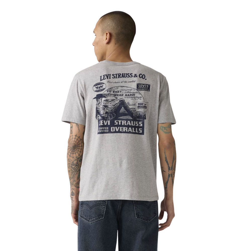 Levi's® Easy Poster T-Shirt - Heather Grey