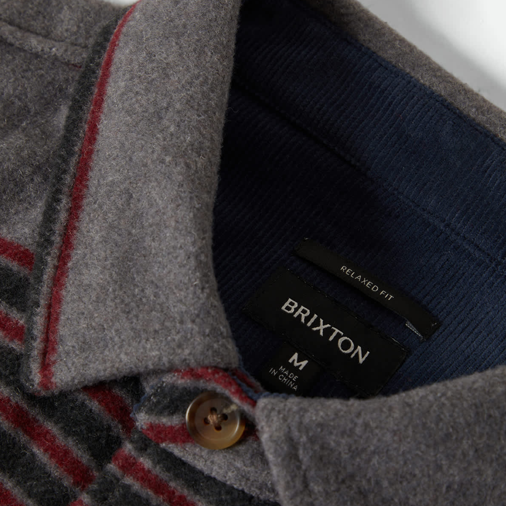 Brixton Altered Threads Overshirt- Multi Blanket Stripe
