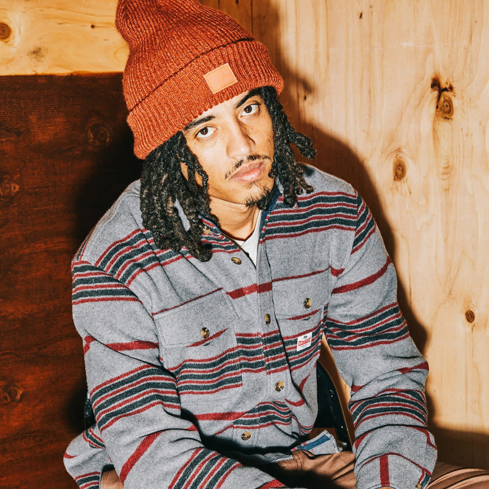 Brixton Altered Threads Overshirt- Multi Blanket Stripe
