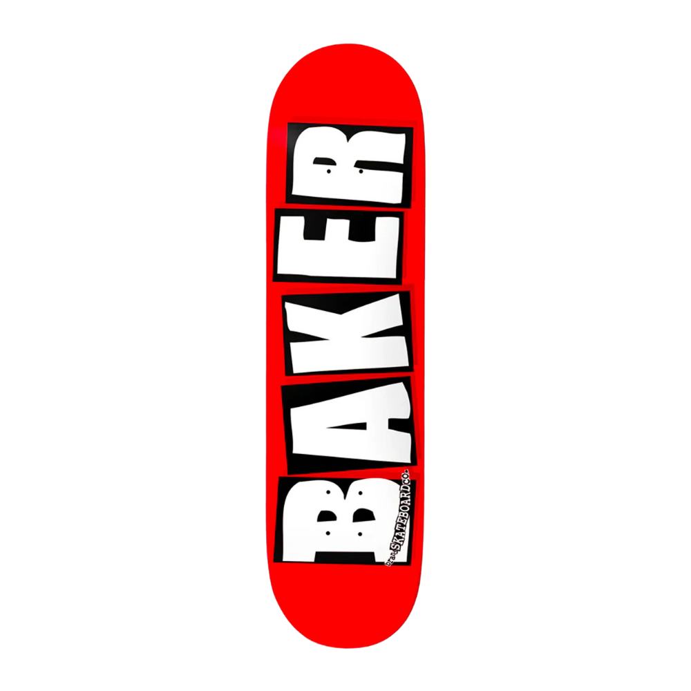 Baker Brand Logo Deck Red/White - 8.5"