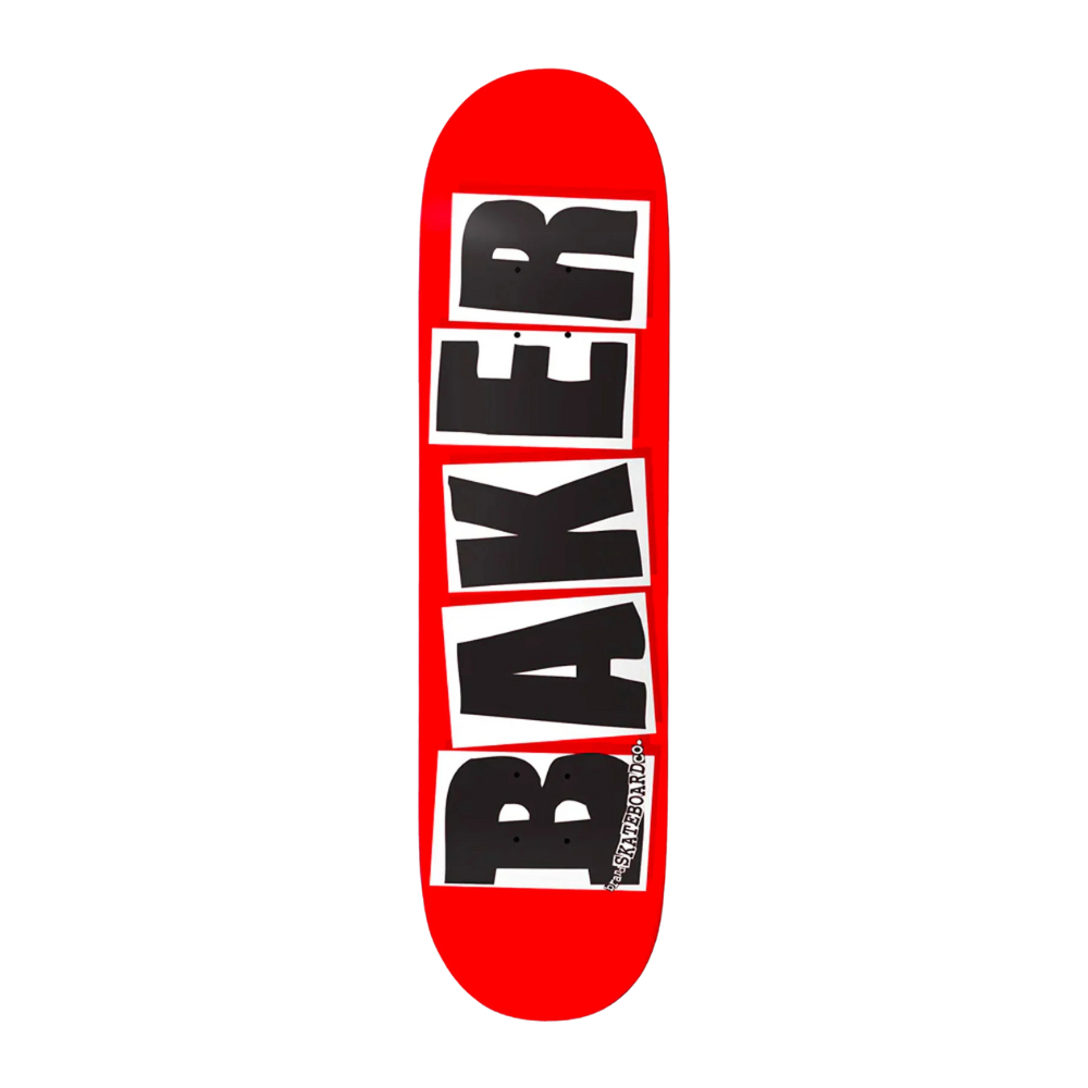 Baker Brand Logo Deck Red/Black - 8.3875"