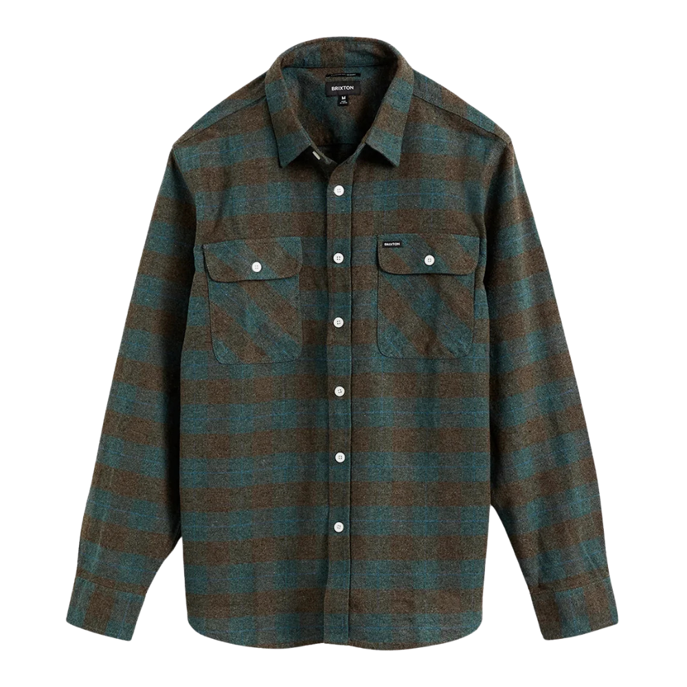 Brixton Bowery Flannel - Ocean