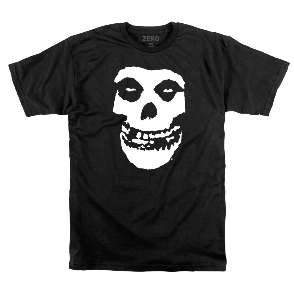 Zero X Misfits Fiend Skull T-Shirt - Black/White