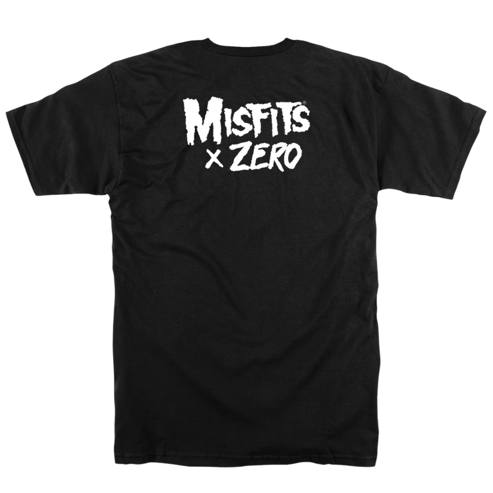 Zero X Misfits Fiend Skull T-Shirt - Black/White