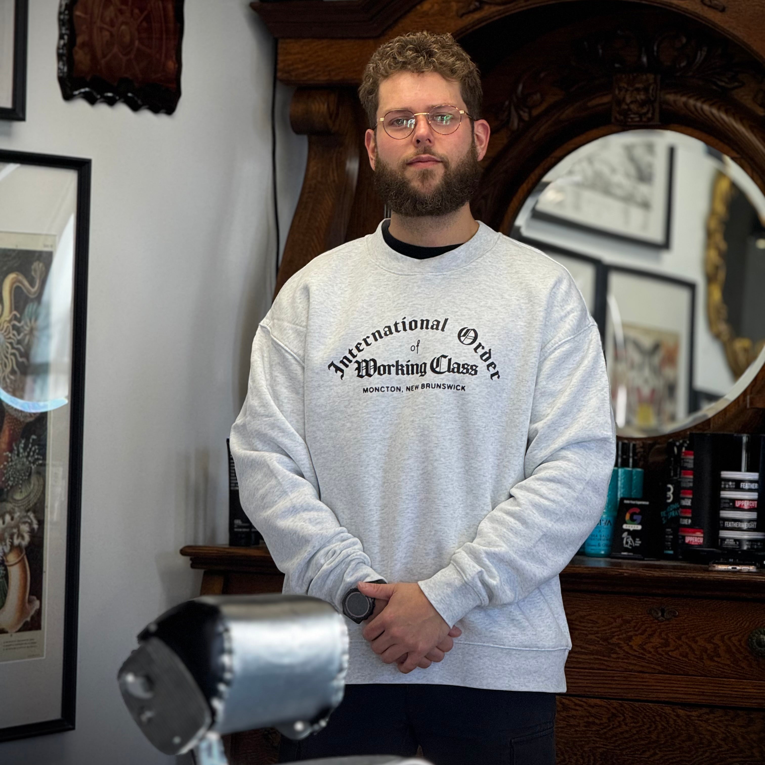 Working Class International Order Crew - White Heather/Black