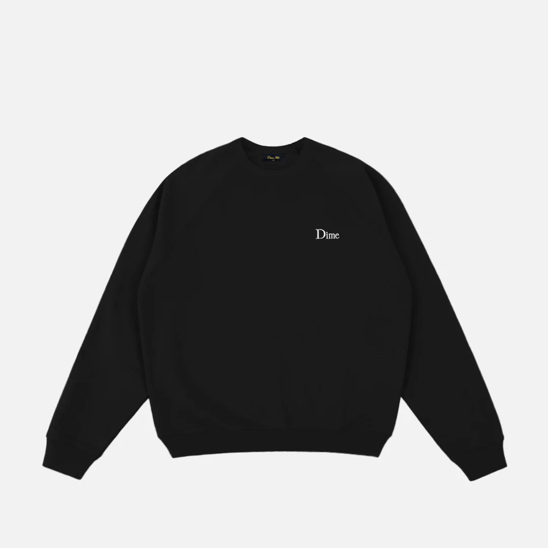 Dime Classic Small Logo Crewneck - Black