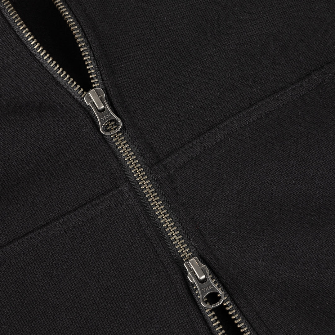 Dime Classic Small Logo Zip Hoodie - Black