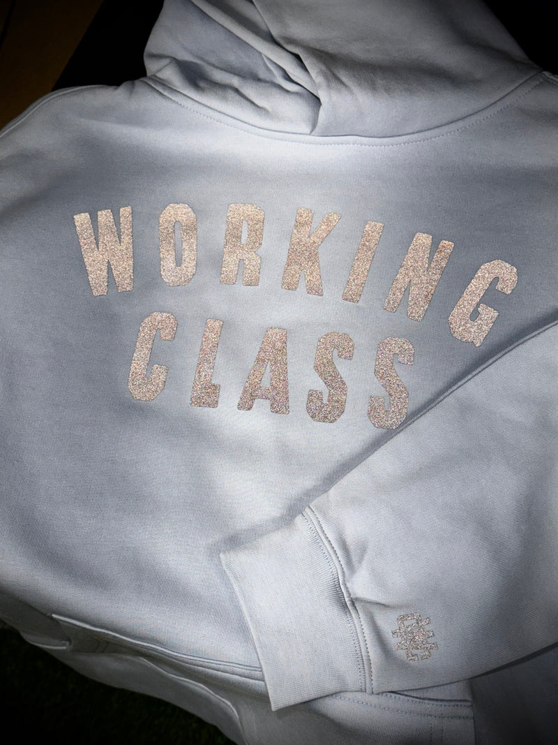 Working Class Champ Relax Hoodie - Powder Blue/Reflective