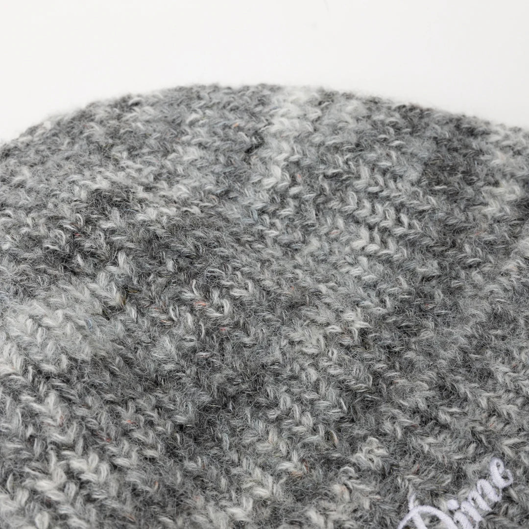 Dime Fuzzy Fold Beanie - Charcoal Multi