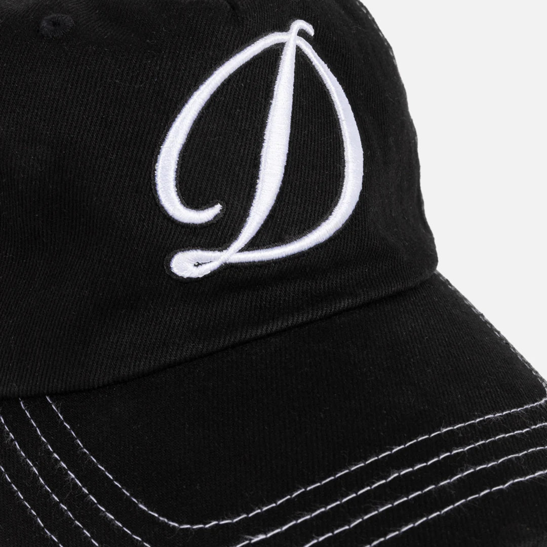Dime Cursive Denim Worker Cap - Washed Black