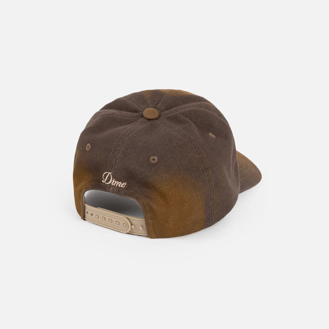 Dime Cursive Denim Worker Cap - Washed Brown