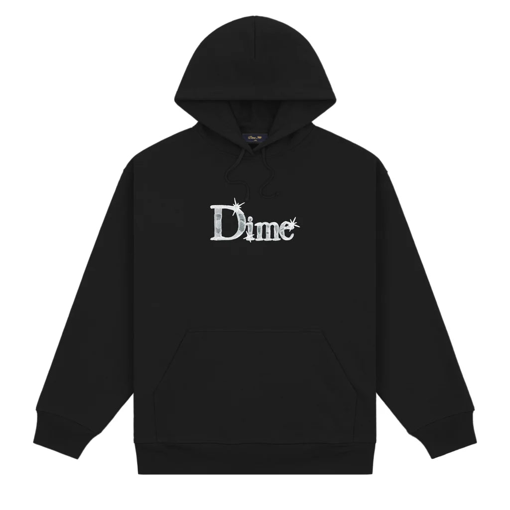 Dime Classic Shiny Hoodie - Black