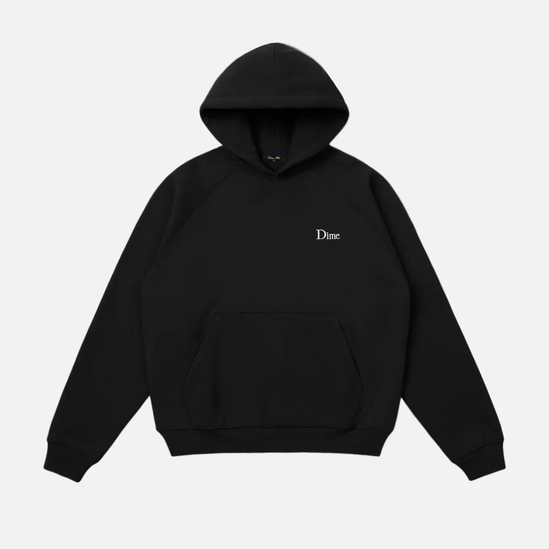 Dime Classic Small Logo Hoodie - Black
