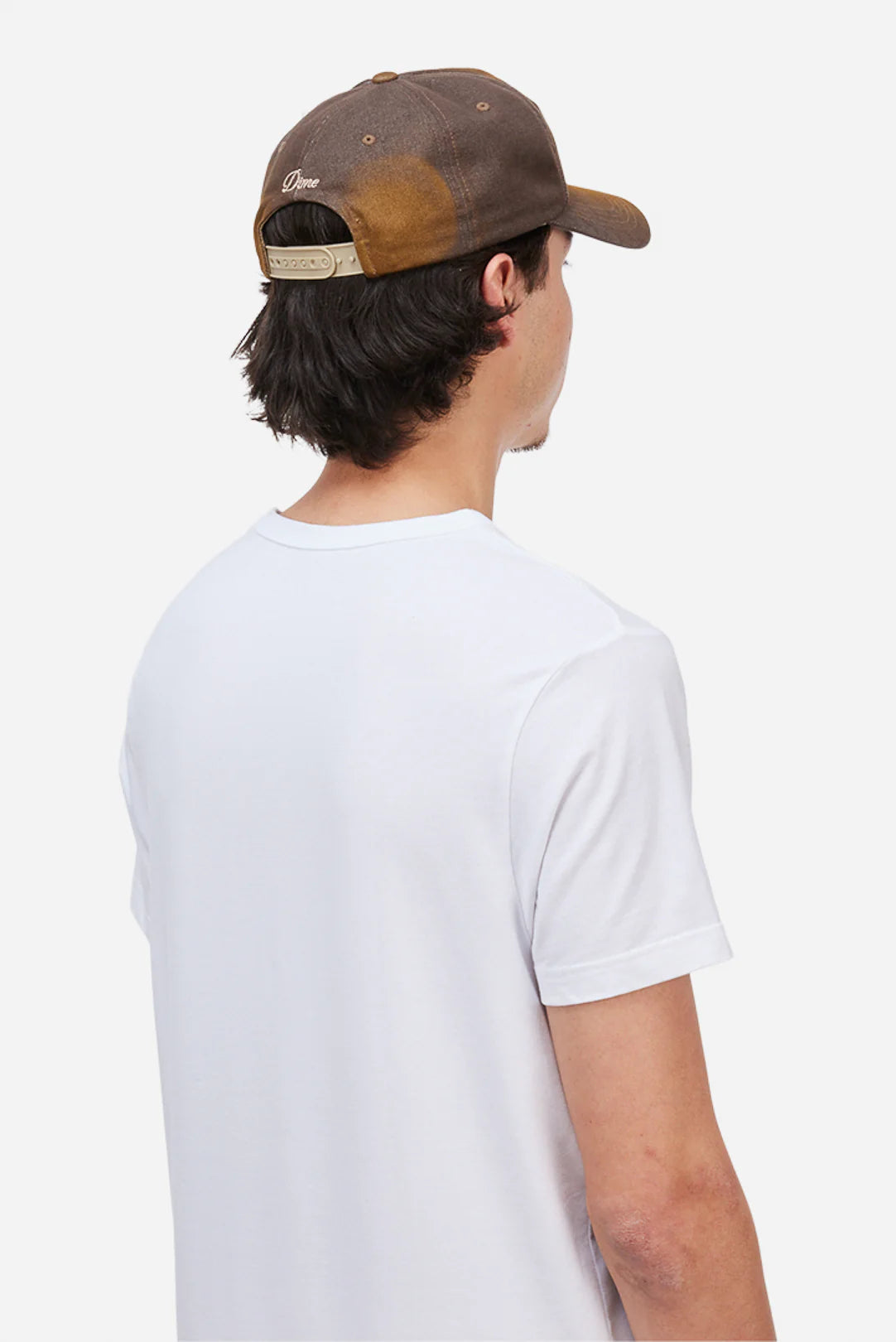 Dime Cursive Denim Worker Cap - Washed Brown