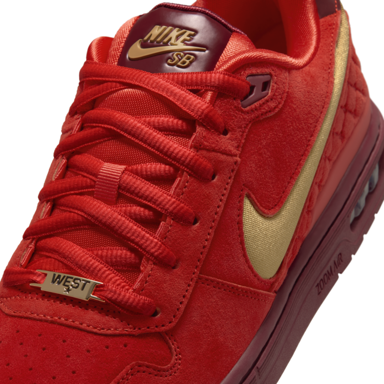 Nike SB Paul Rodriguez Zoom Air Low QS - Habanero Red/Club Gold-Team Red