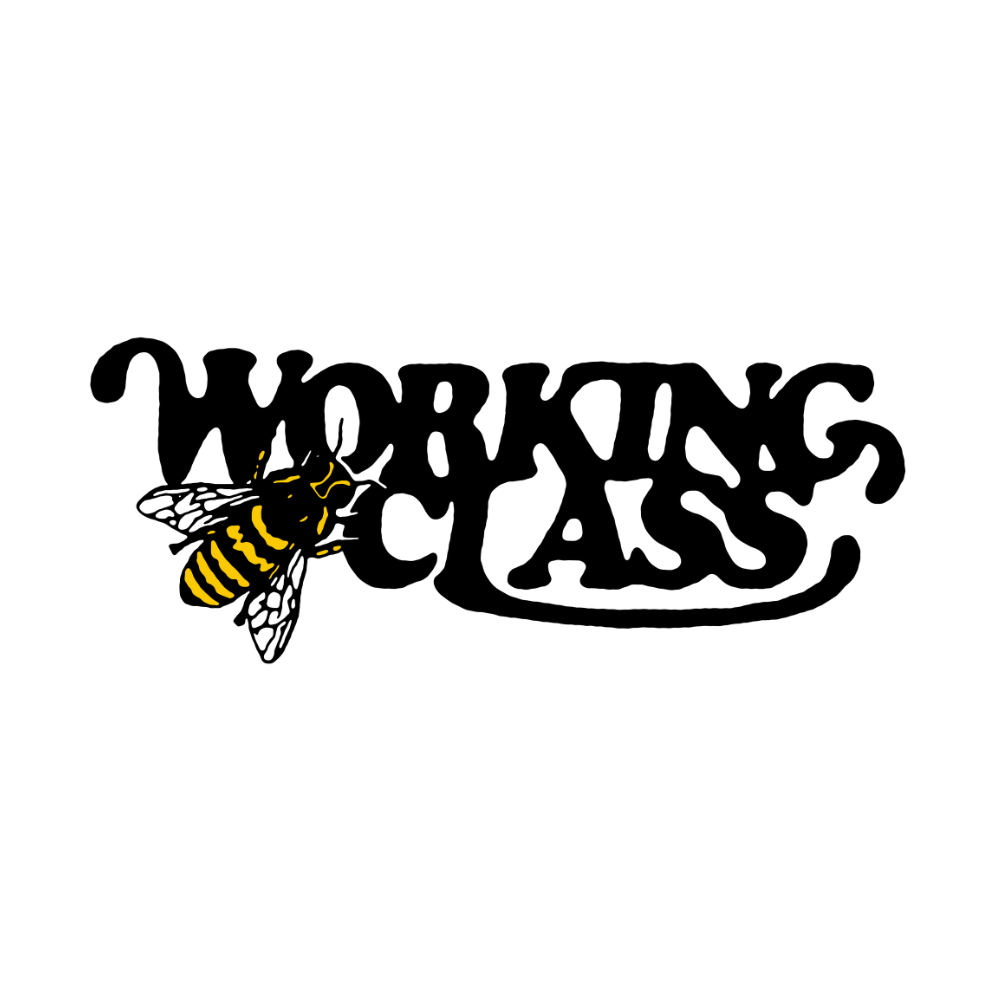 Working Class Inky Bee Tee - Faded Bone/Black/Yellow