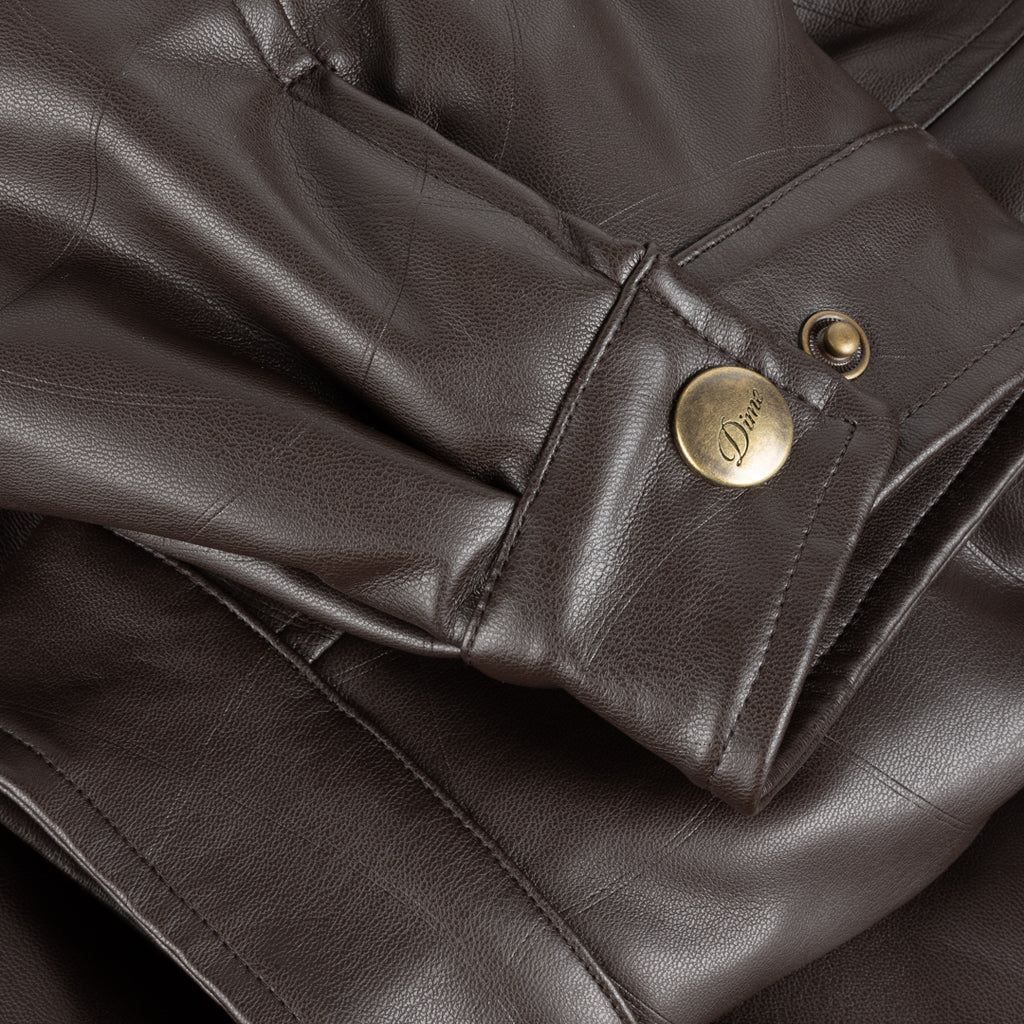 Dime Debossed Wavy Jacket - Brown
