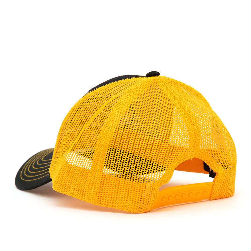 Fucking Awesome Mechanics Six Panel Mesh Hat - Black/Gold