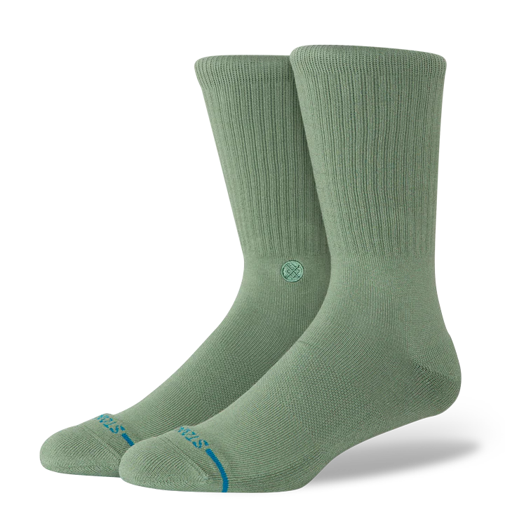 Stance Icon Crew Socks - Sage