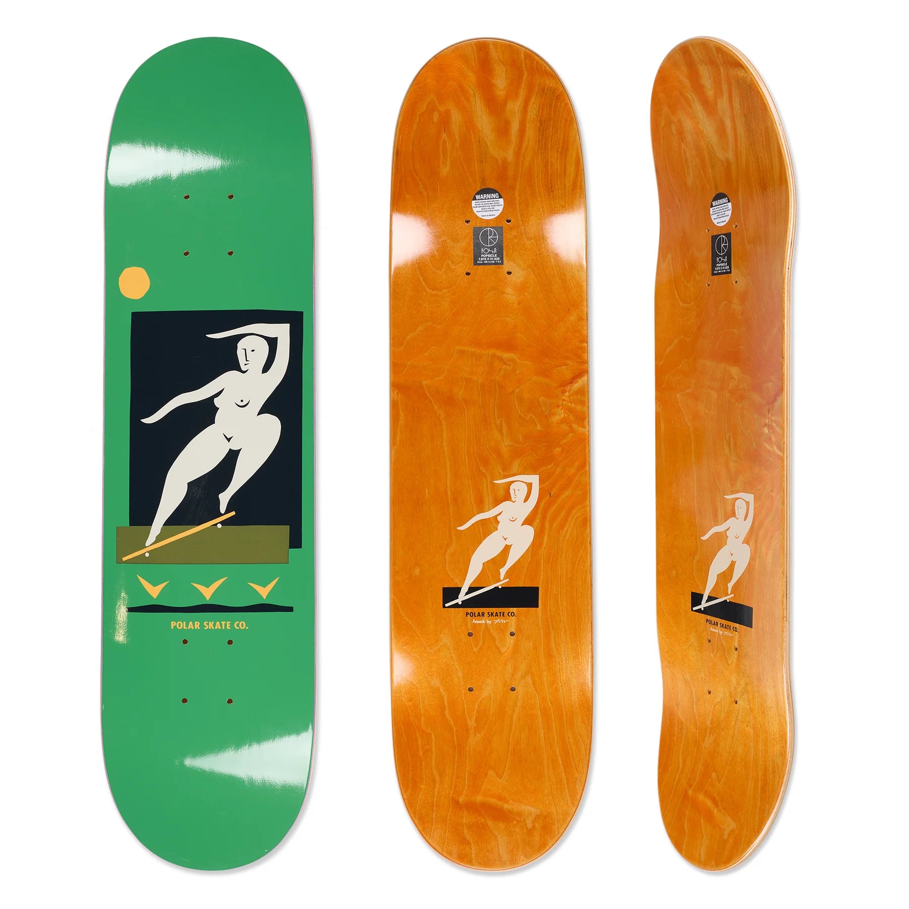 Polar Skate Co. BS Smith (Green) - 8.25"