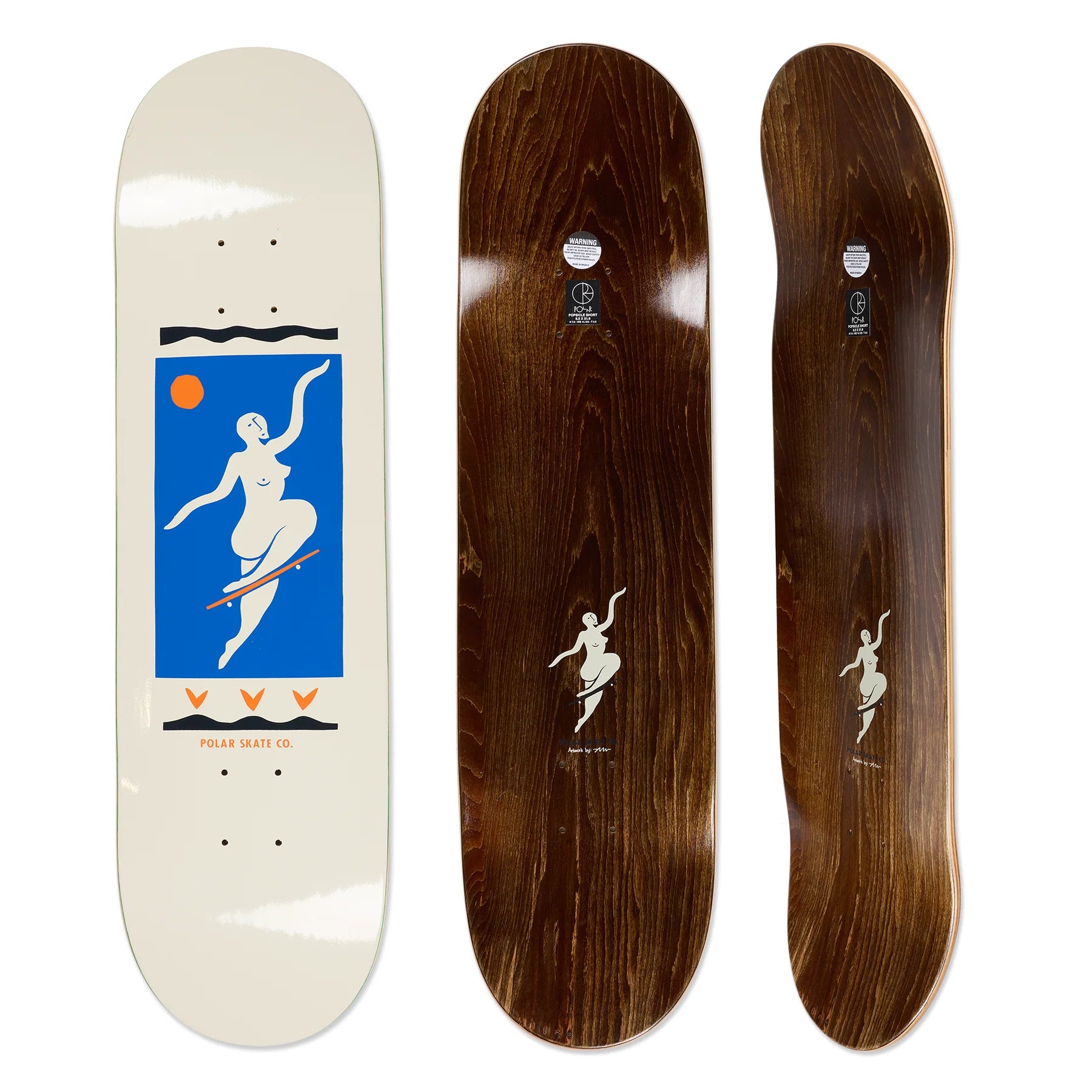 Polar Skate Co. Team No Comply (Cream) - 8.5"