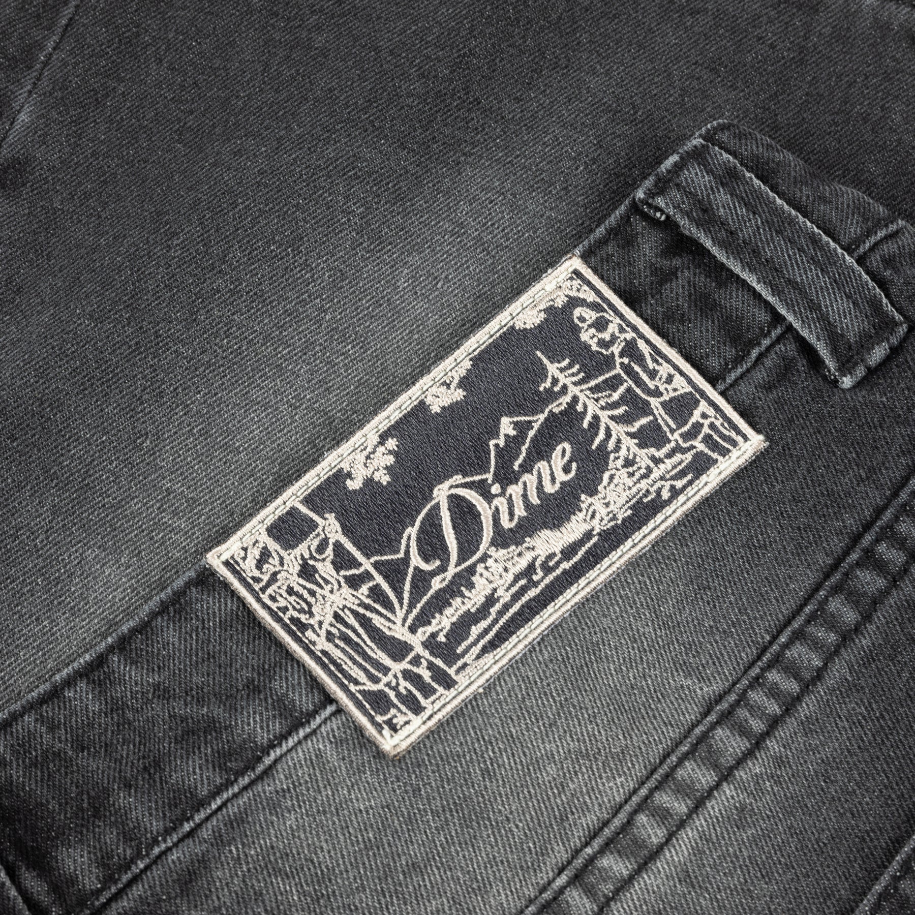 Dime Carpenter Denim Shorts - Sandblasted Black