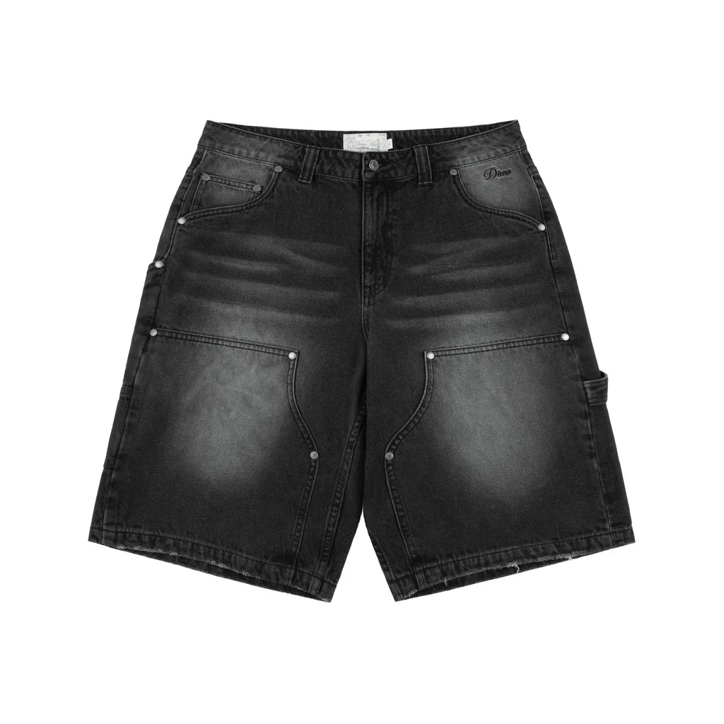 Dime Carpenter Denim Shorts - Sandblasted Black