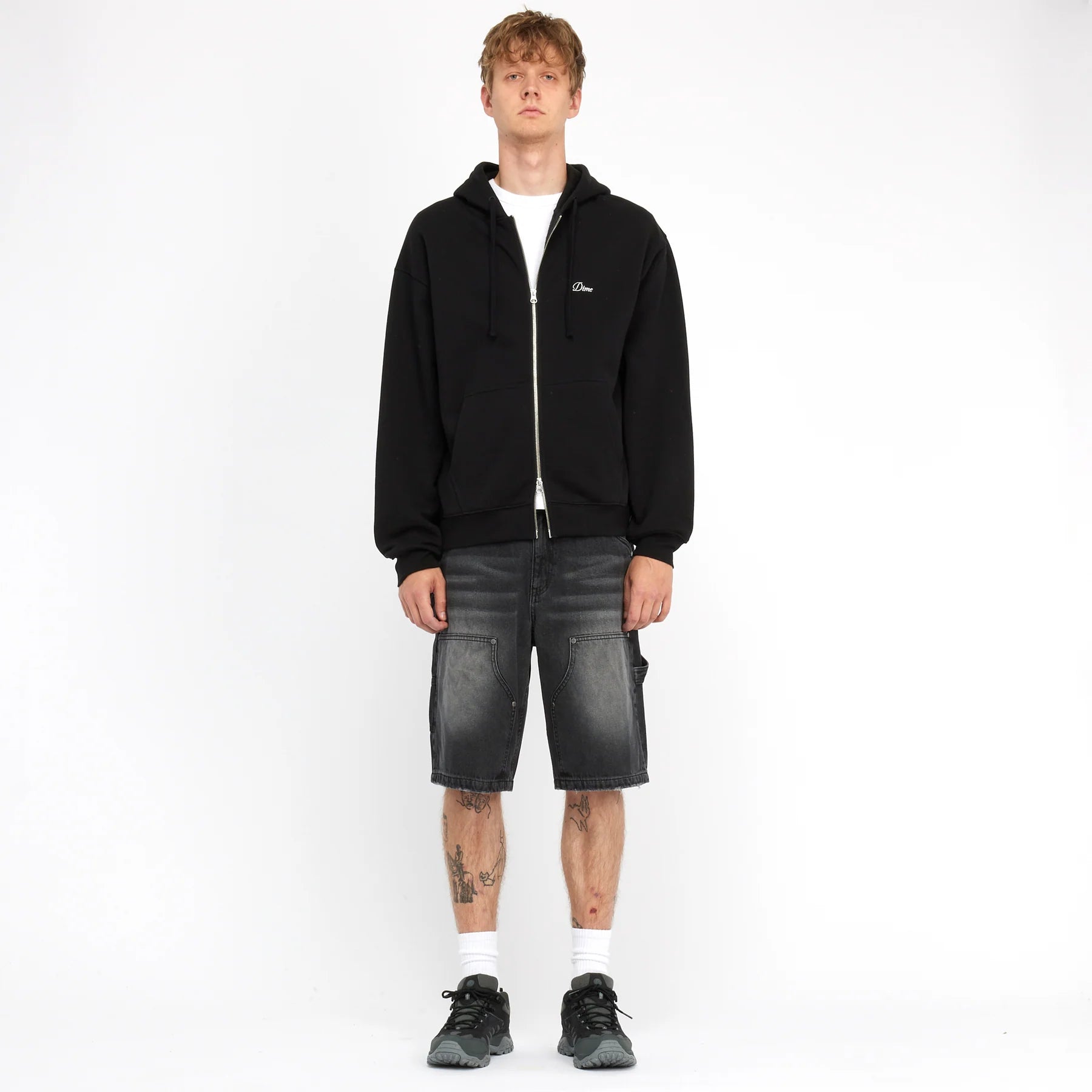 Dime Carpenter Denim Shorts - Sandblasted Black