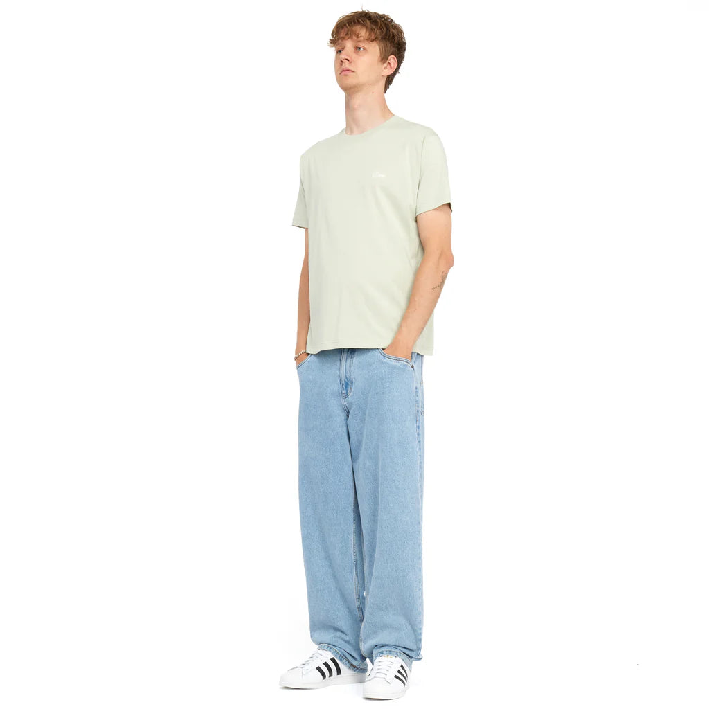 Dime Cursive Small Logo T-Shirt - Charcoal Moss