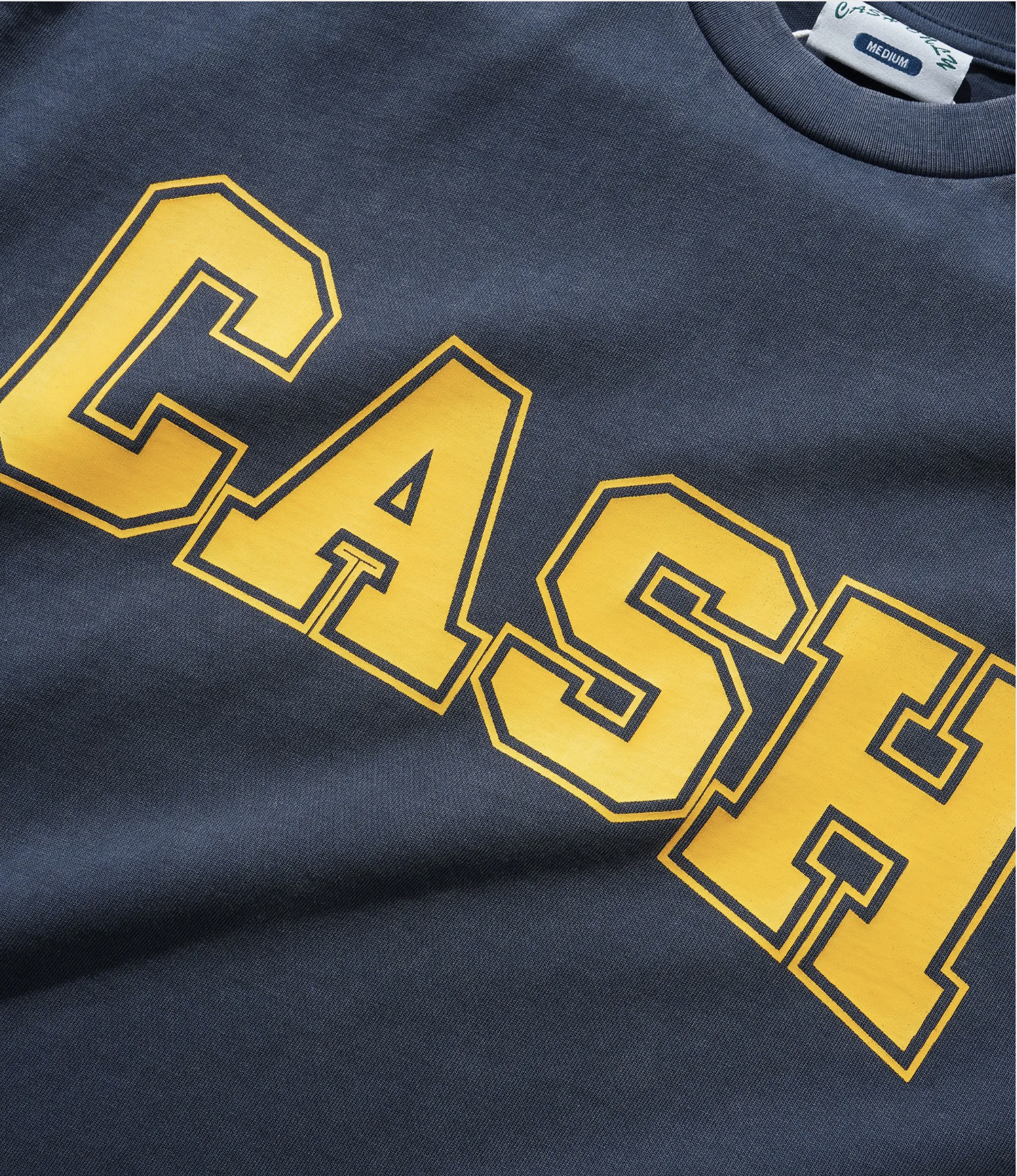 Cash Only Campus Tee - Washed Navy