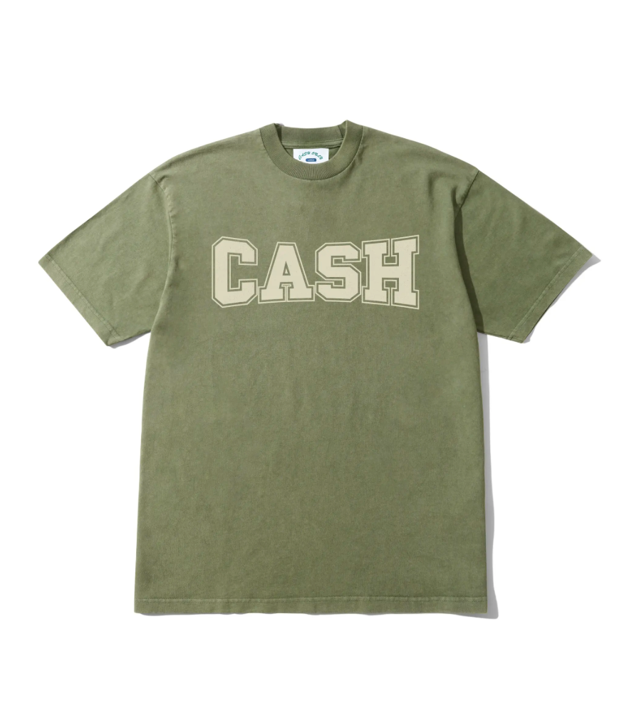 Cash Only Campus Tee - Washed Olive