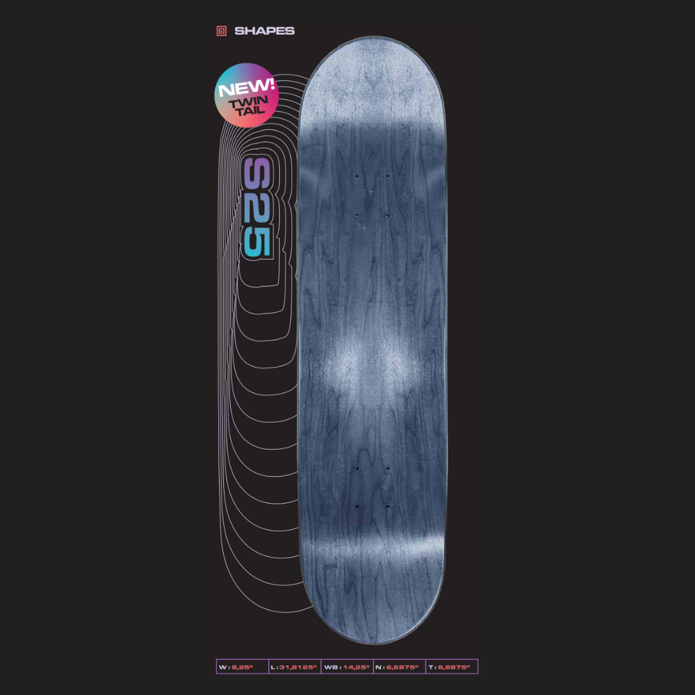 Working Class Chrome Lion Twin Tail Deck - 8.25"