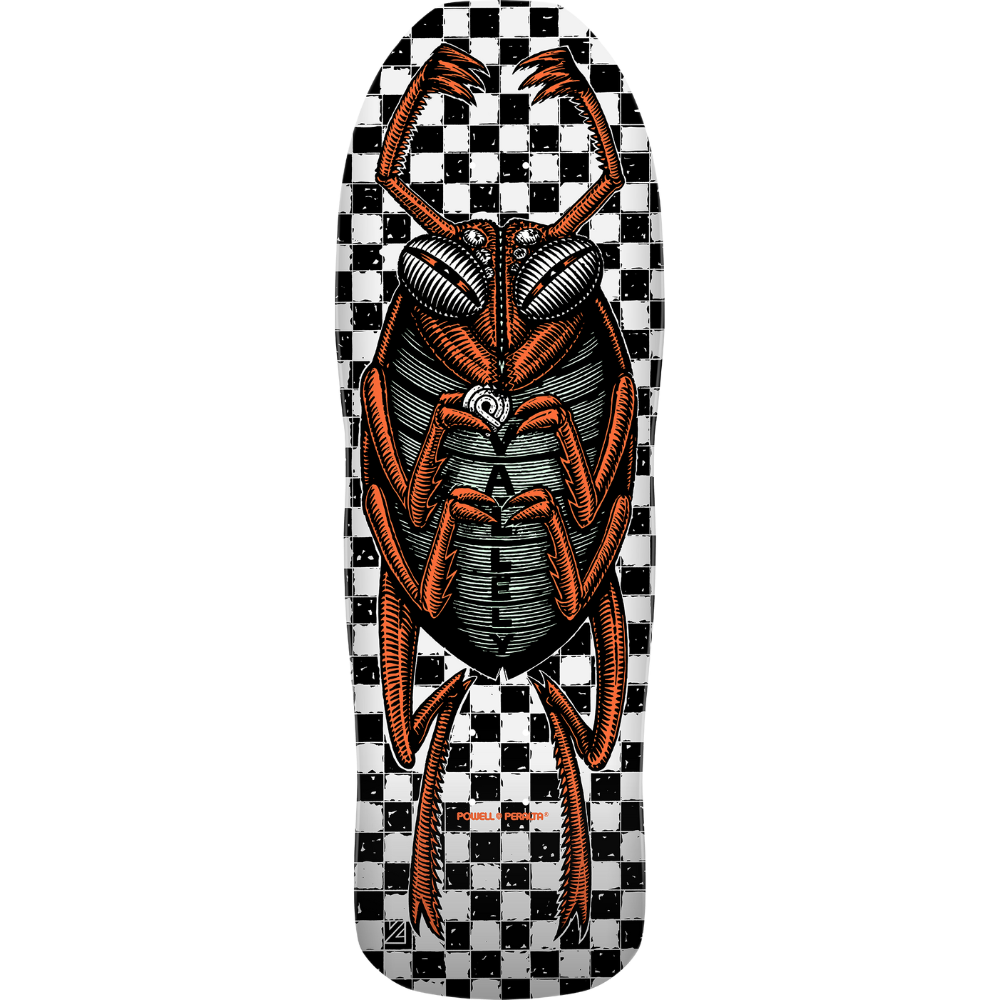 Powell Peralta Mike Vallely Bug Reissue Skateboard Deck White - 10 x 30.25