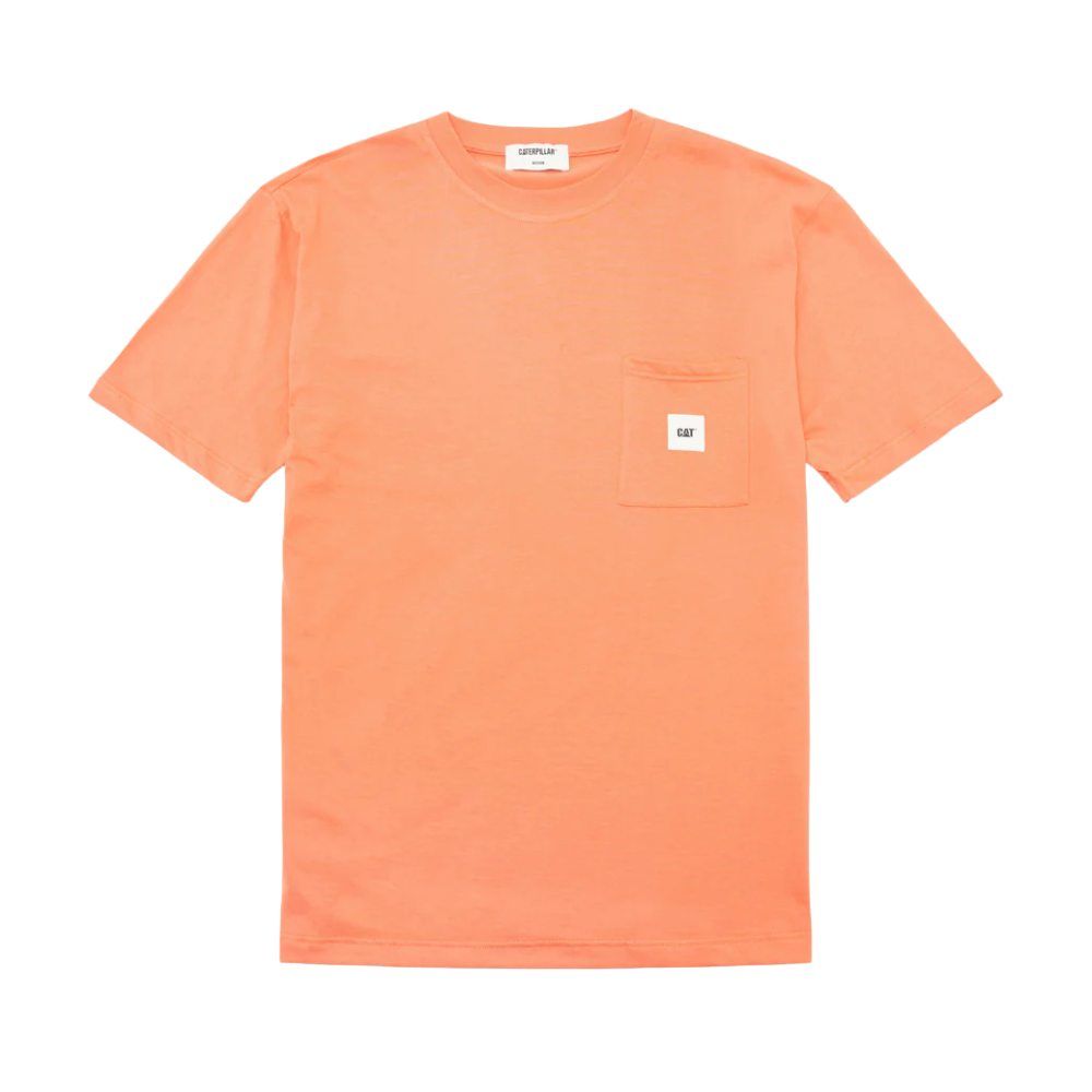 Cat WWR Essential Pocket Tee - Orange Rust