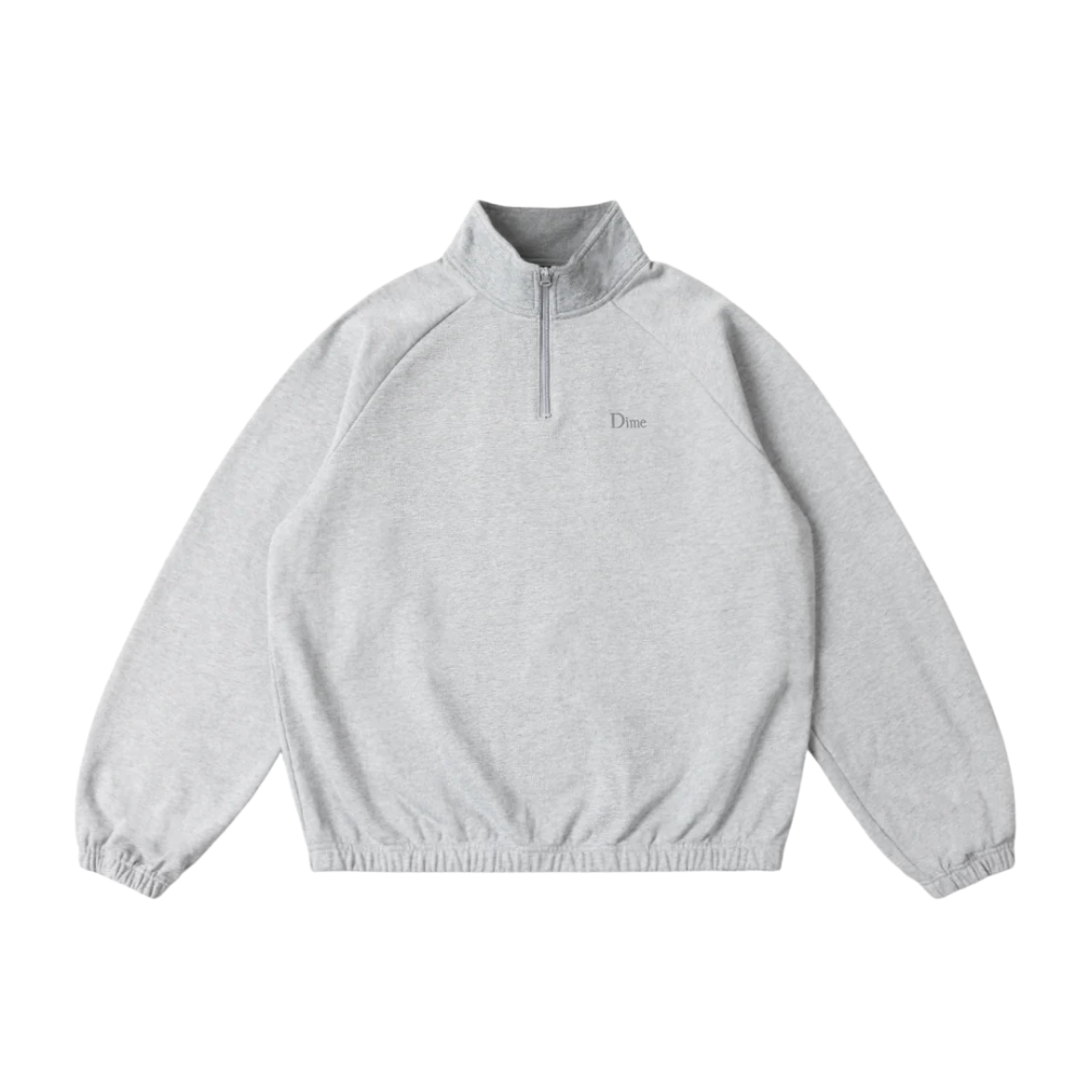 Dime Classic Terry Quarter Zip - Heather Grey