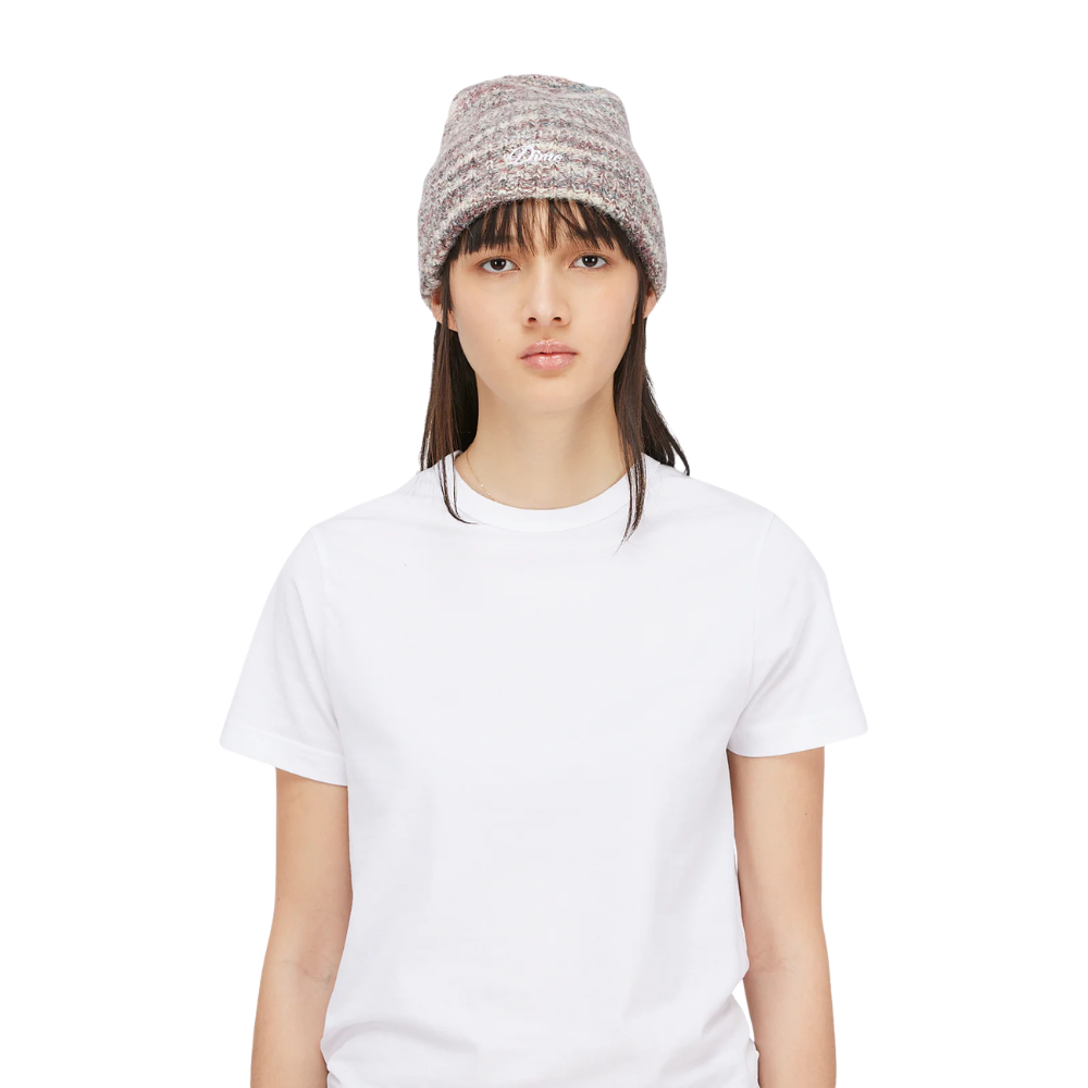 Dime Fuzzy Fold Beanie - Blush Multi
