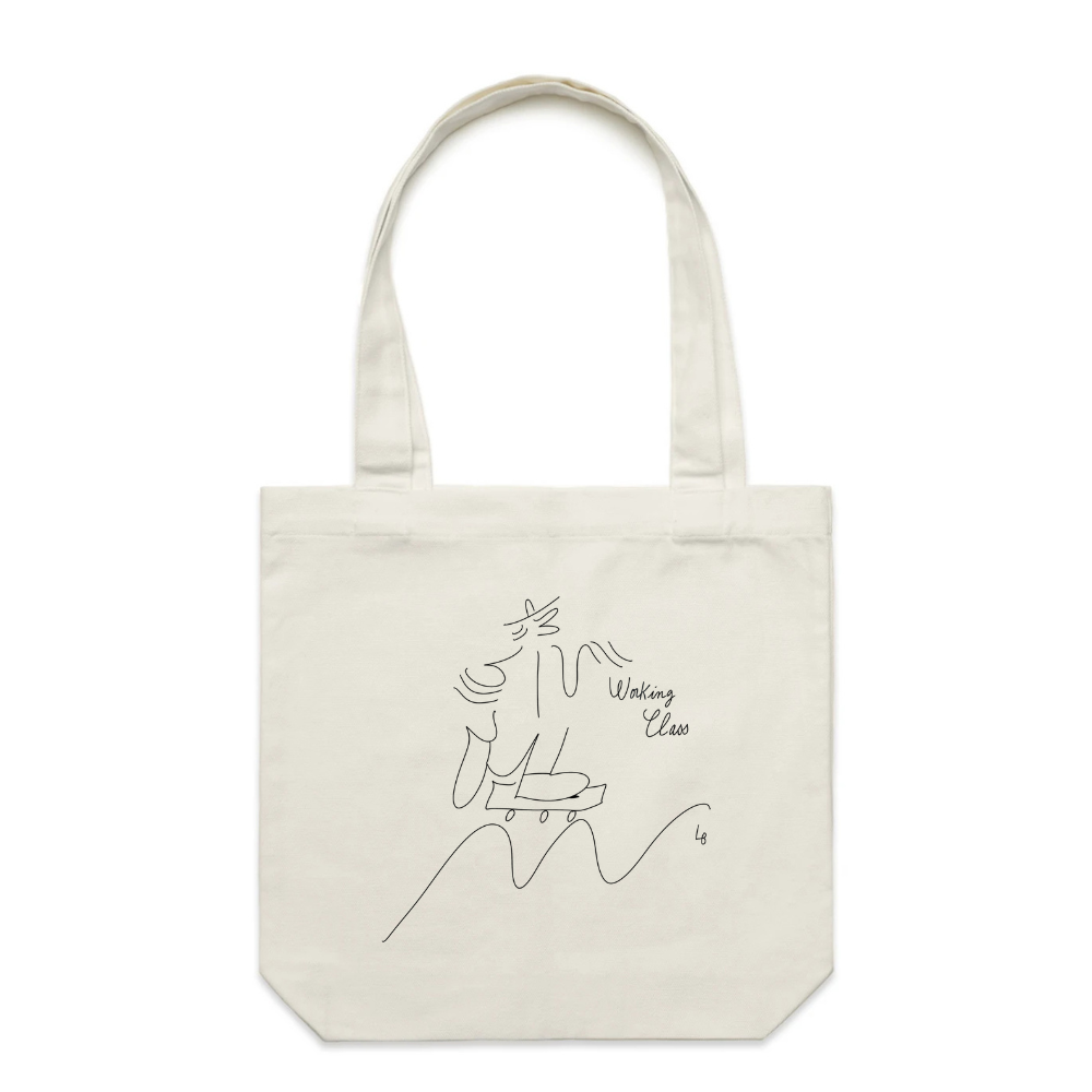 Working Class X Lucas Beaufort Canvas Tote - Cream/Black