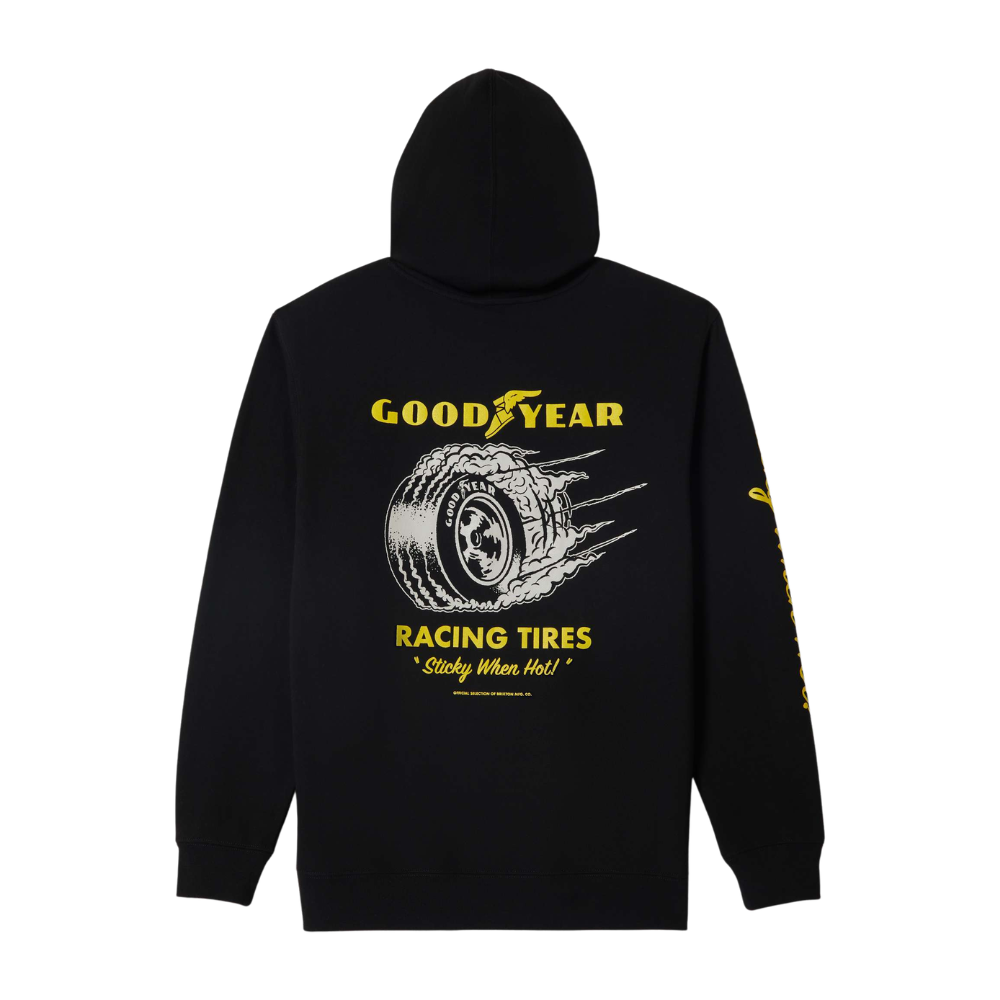 Brixton Goodyear Cheater Hoodie - Black