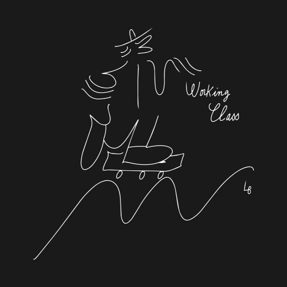 Working Class X Lucas Beaufort T-Shirt - Black/White