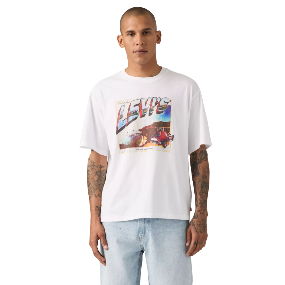 Levi's Boxy Tee Levi's Postcard - White Plus