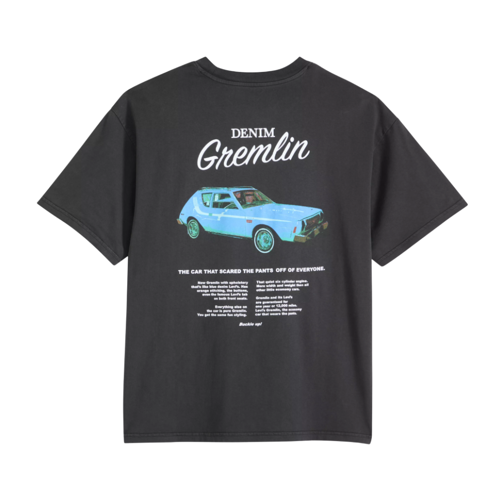 Levi's boxy tee Coastal Creative Denim Gremlin - Jet Black