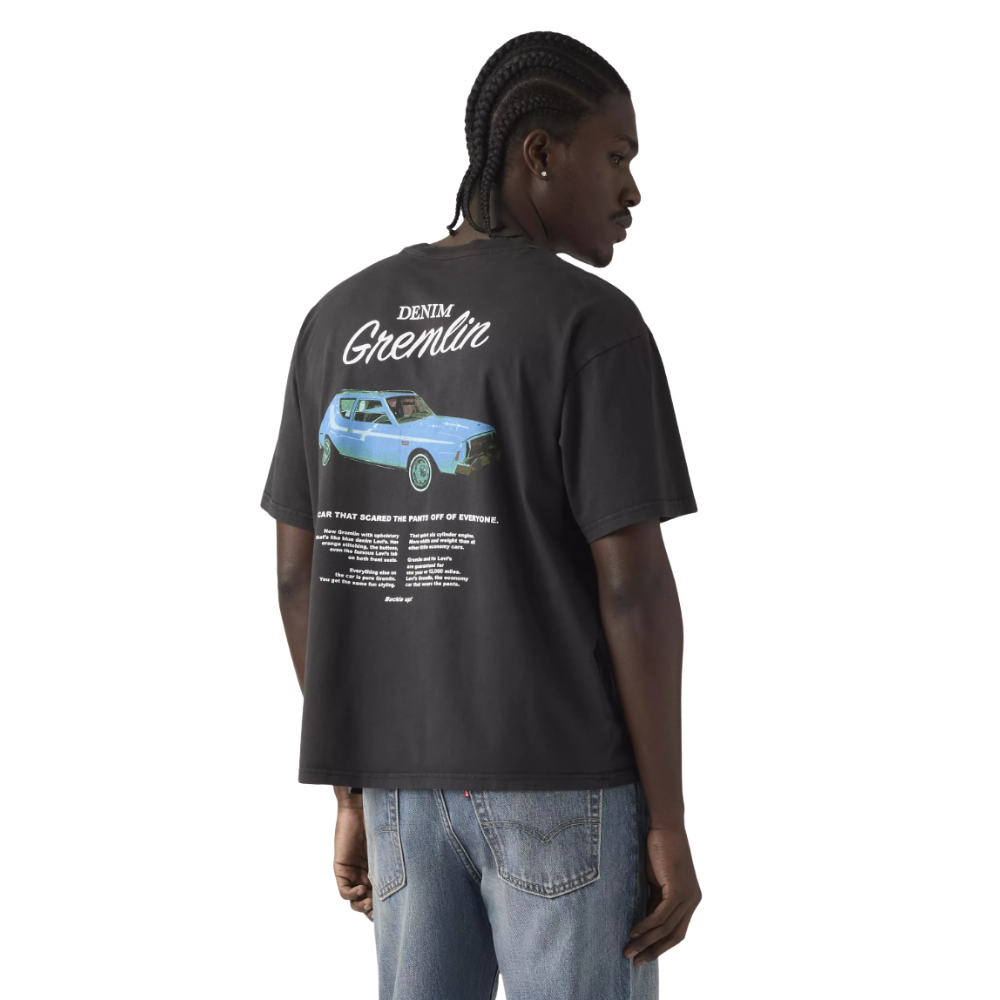 Levi's boxy tee Coastal Creative Denim Gremlin - Jet Black