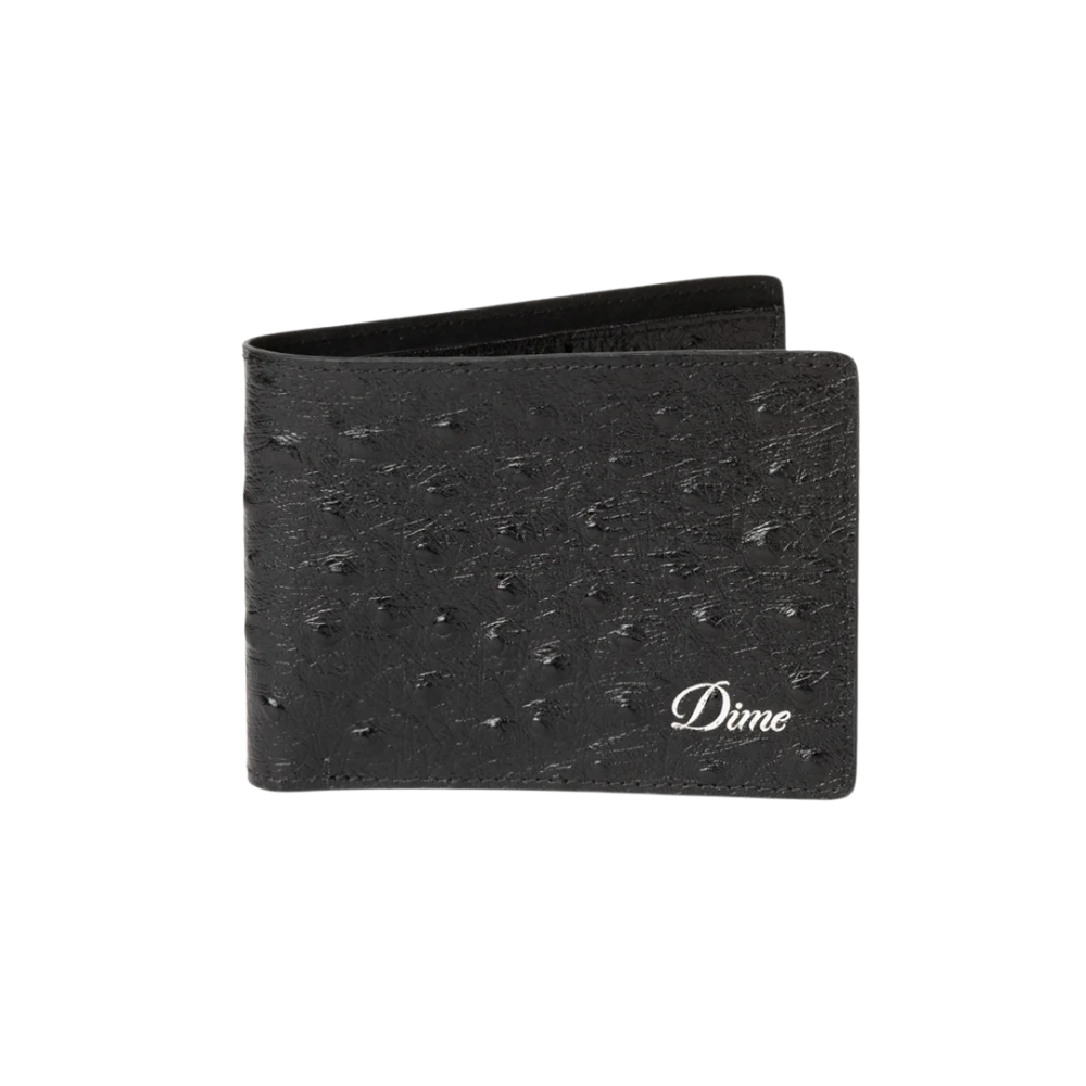 Dime Fauxstrich Wallet - Black