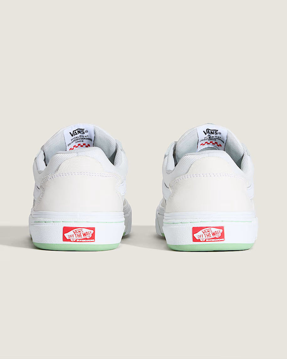 Vans Skate Kyle Walker Wafflecup Shoe - White/Mint Green