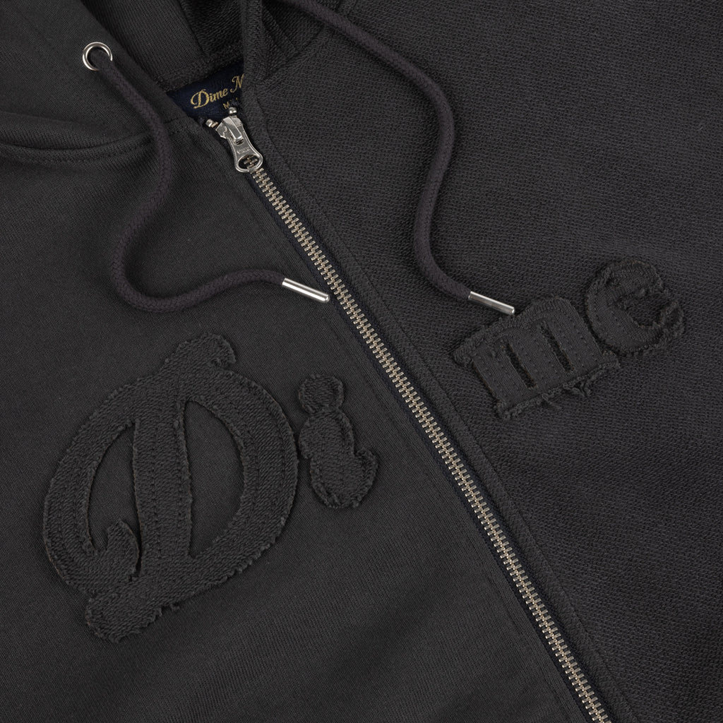 Dime Reverse French Terry Zip Hood - Vintage Black